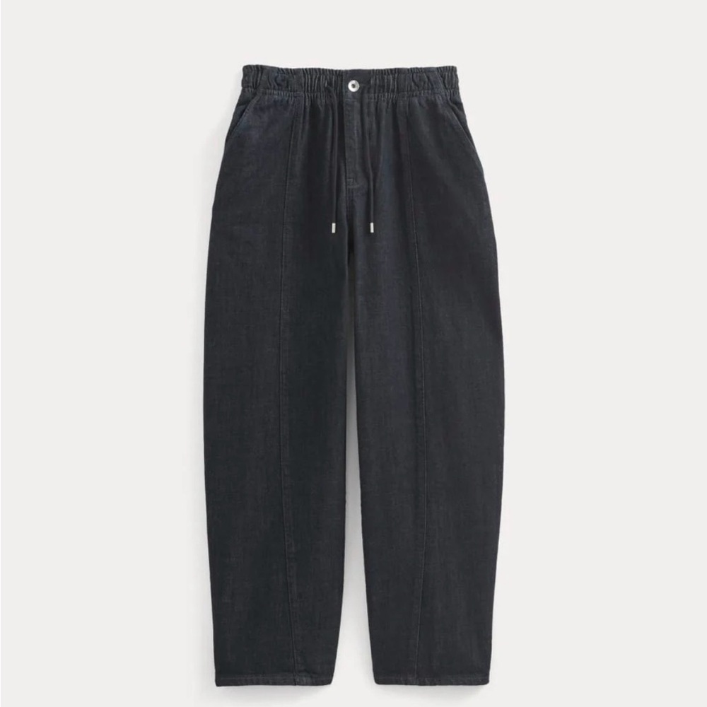 Everlane Drawstring Baggy Jean in Dark Indigo